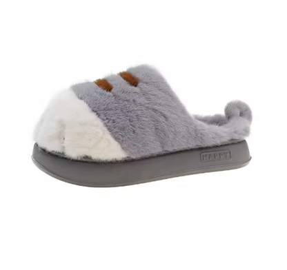 Fluffy Kitty Claw Slippers -Warm House Slides ♡