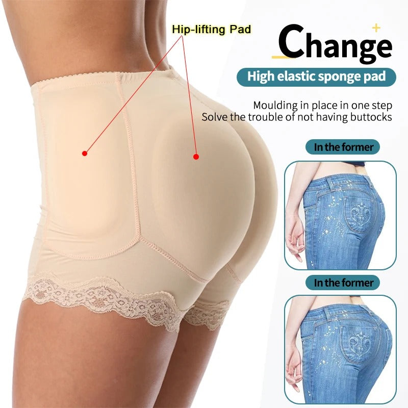 Padded Booty-Lifting Shapewear Shorts – Instant Natural Lift 💕