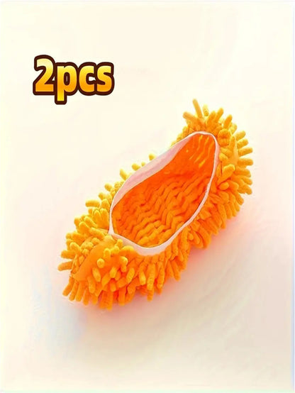 Lazy Mop Slippers – 2pcs Washable Floor Cleaning Shoe Covers