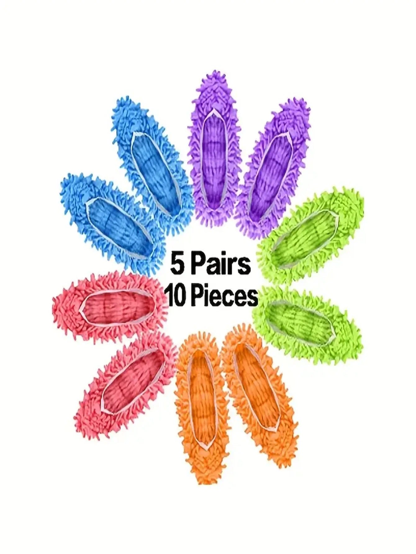 Lazy Mop Slippers – 2pcs Washable Floor Cleaning Shoe Covers