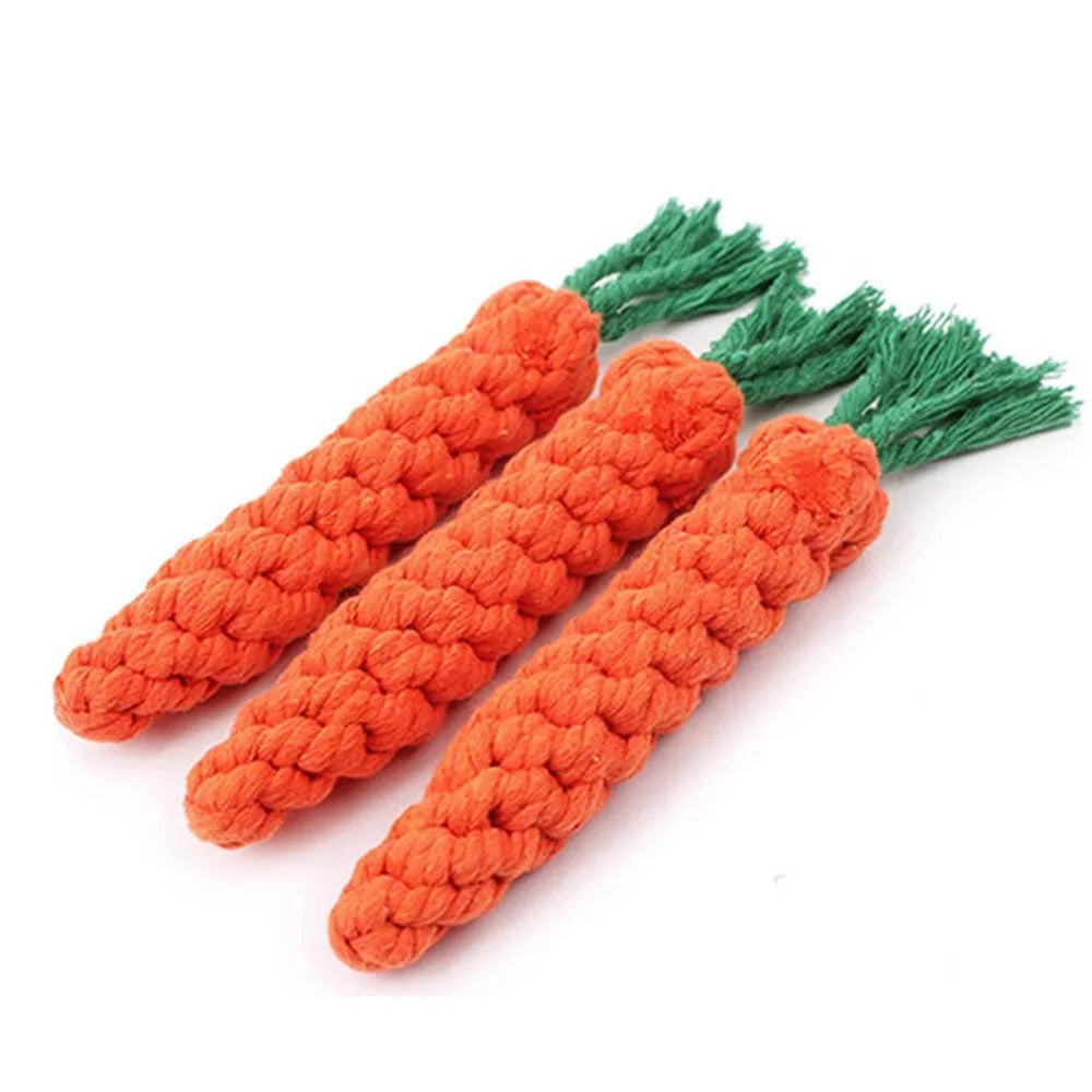 Rope Dog Chew Toys (Multiple characters) – Tough Natural Cotton Teeth-Cleaning Toys and rope toys