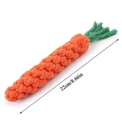Rope Dog Chew Toys (Multiple characters) – Tough Natural Cotton Teeth-Cleaning Toys and rope toys