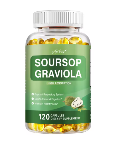 Soursop Graviola Capsules 1000mg – 120 Vegan Caps Immune & Cell Support